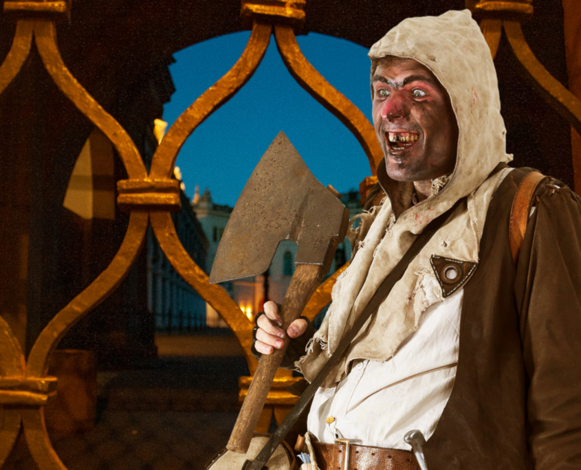 Kerkermeister am Dresdner Schloss Der Kerkermeister mit seiner Axt