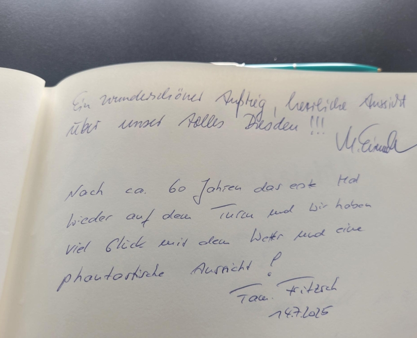 Einträge im Gästebuch