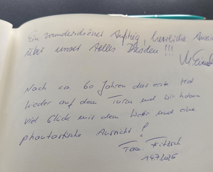 Einträge im Gästebuch